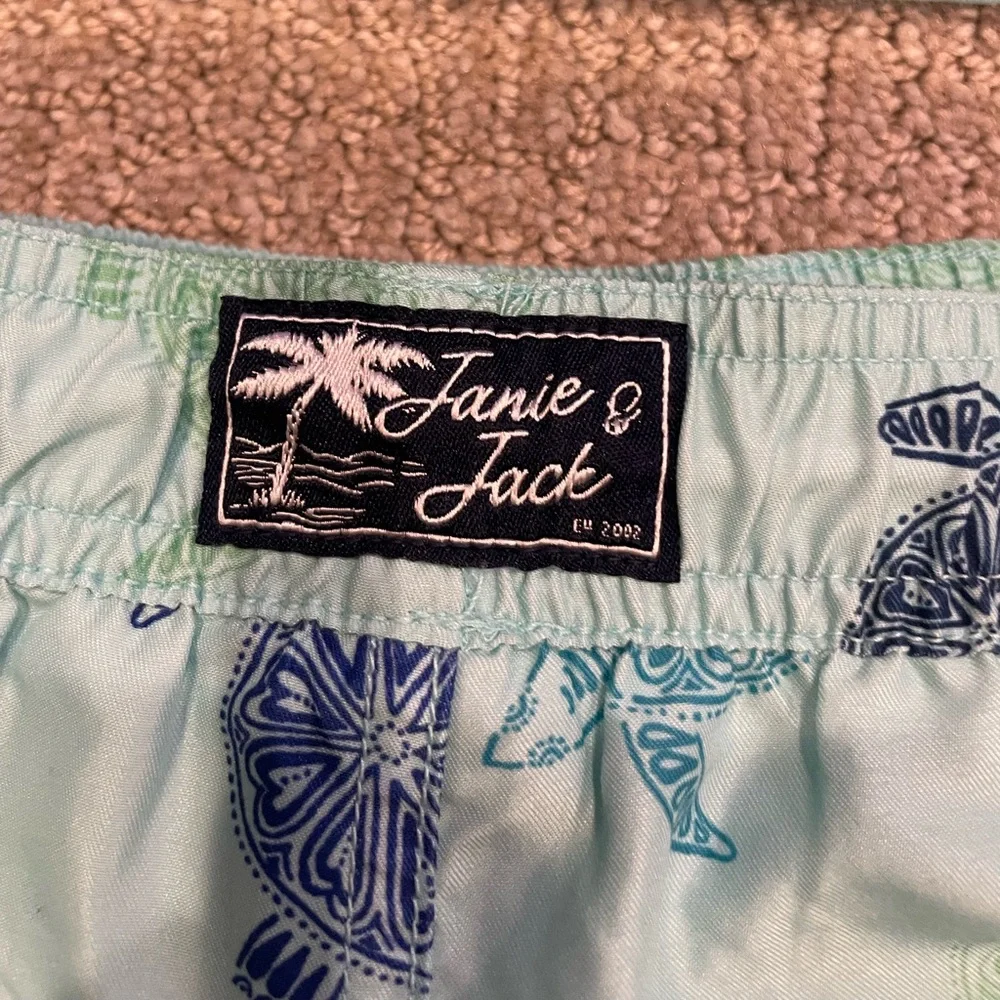 Janie and Jack sea turtle swim shorts and matching shirt